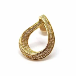 Boucles d'oreilles diamants or jaune