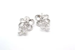 Boucles d'oreilles diamants des années 50