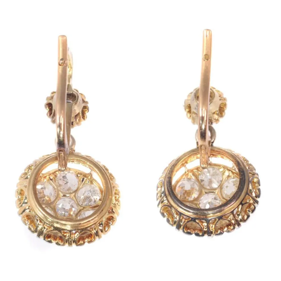 Boucles d'oreilles diamant Art Déco