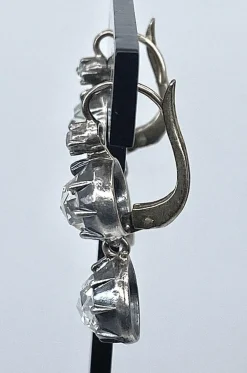 Boucles d’oreilles diamants taille rose