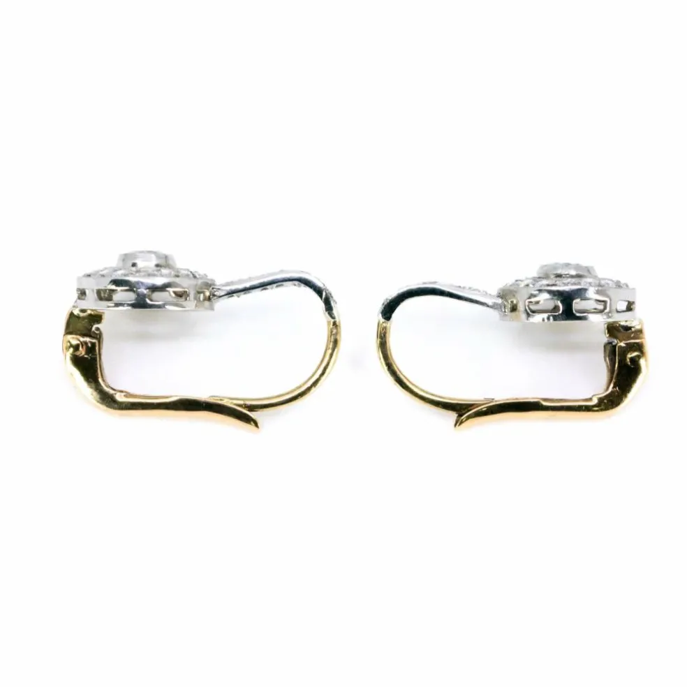 Boucles d'oreilles diamant, platine