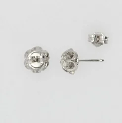 Boucles d'oreilles diamants serti dahlia
