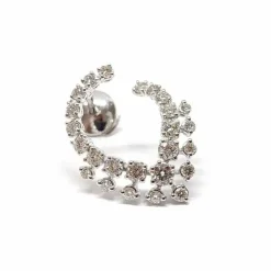 Boucles d'oreilles diamants or blanc
