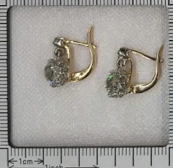Boucles d'oreilles diamants Art Déco