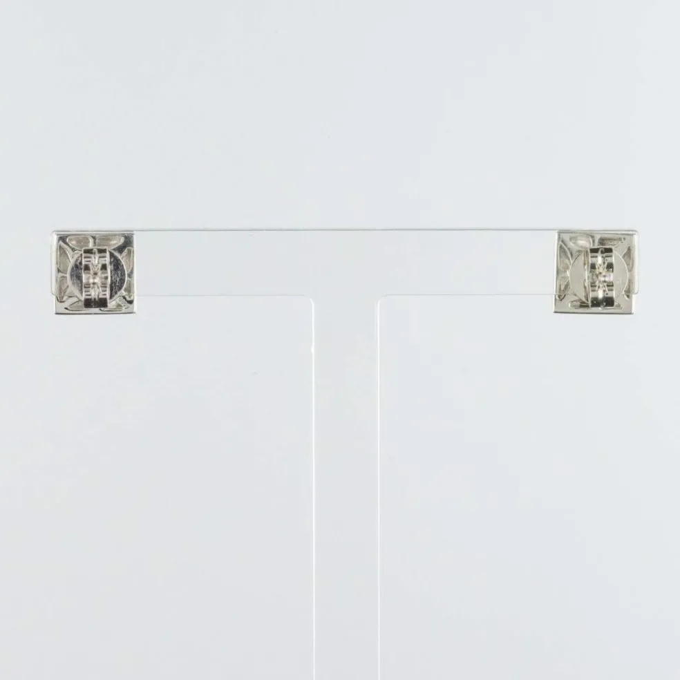 Boucles d'oreilles diamants géométriques