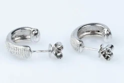 Boucles d'oreilles diamants en or blanc