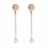 Boucles d'oreilles DIAMOND DANCE en or bicolore