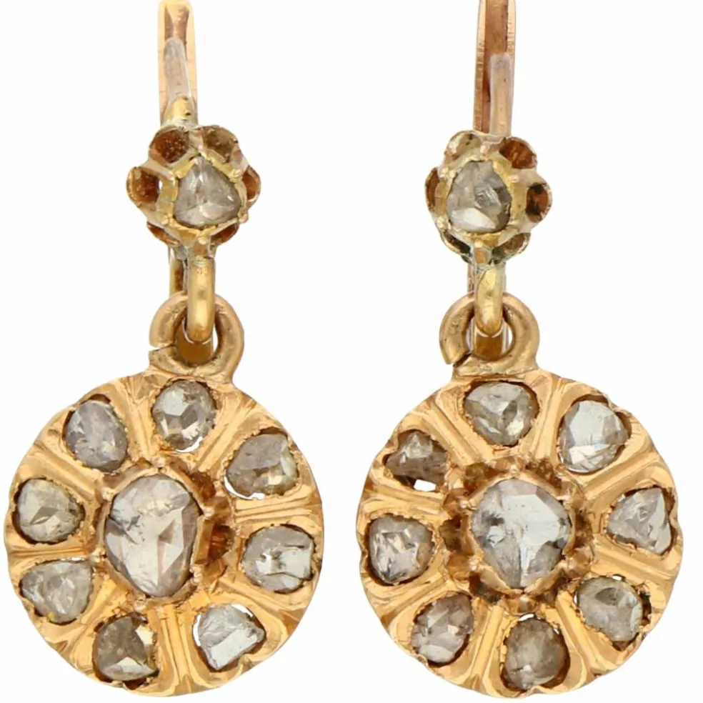 Boucles d'oreilles Dormeuses diamants