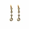 Boucles d'oreilles dormeuses diamants