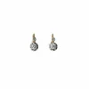 Boucles d'oreilles dormeuses Or Rose, Platine, Diamants