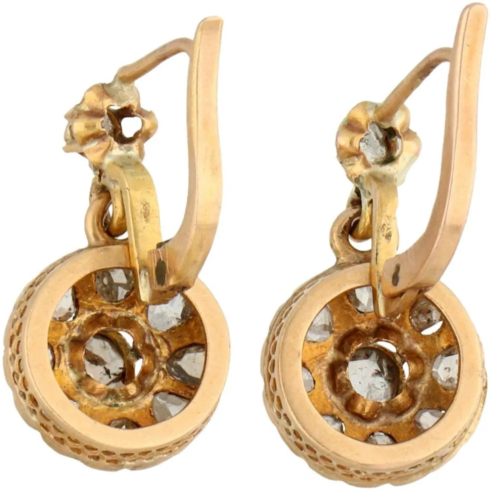 Boucles d'oreilles Dormeuses diamants
