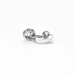 Boucles d’oreilles Dormeuses Art-Déco or et diamants 0.90 ct
