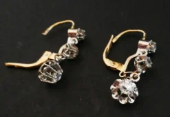 Boucles d'Oreilles Dormeuses Diamants