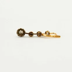 Boucles d'oreilles dormeuses diamants