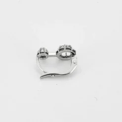 Boucles d’oreilles Dormeuses Platine et Diamants 1ct