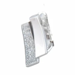 Boucles d'oreilles Double rectangle pavage Diamants