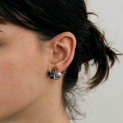 Boucles D'Oreilles dépareillées Or & Pierres de couleurs