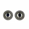 Boucles d'oreilles en diamant et saphir
