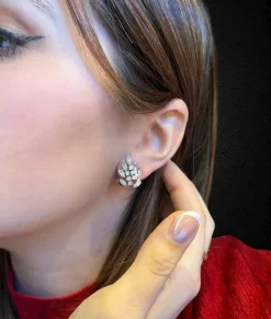 Boucles d'oreilles en diamants De Lazzari