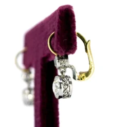 Boucles d'oreilles en diamant, platine