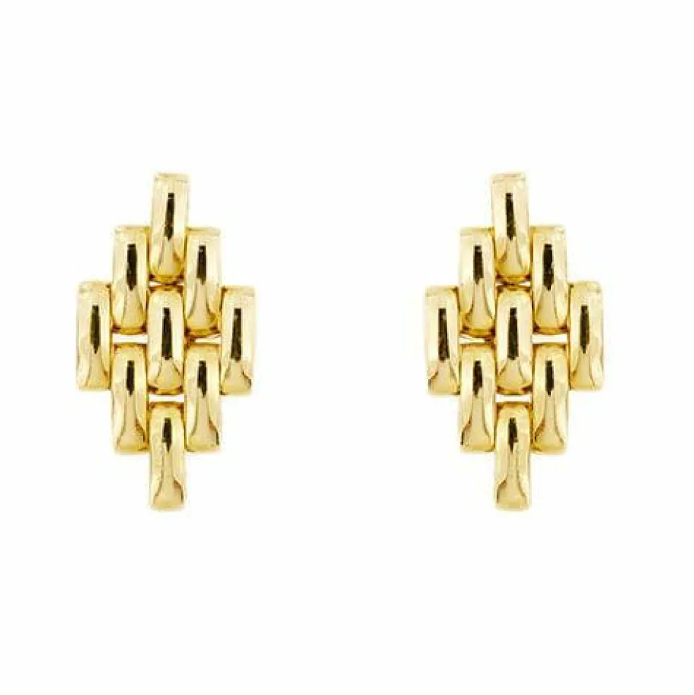 Boucles d'oreilles en maille panthère