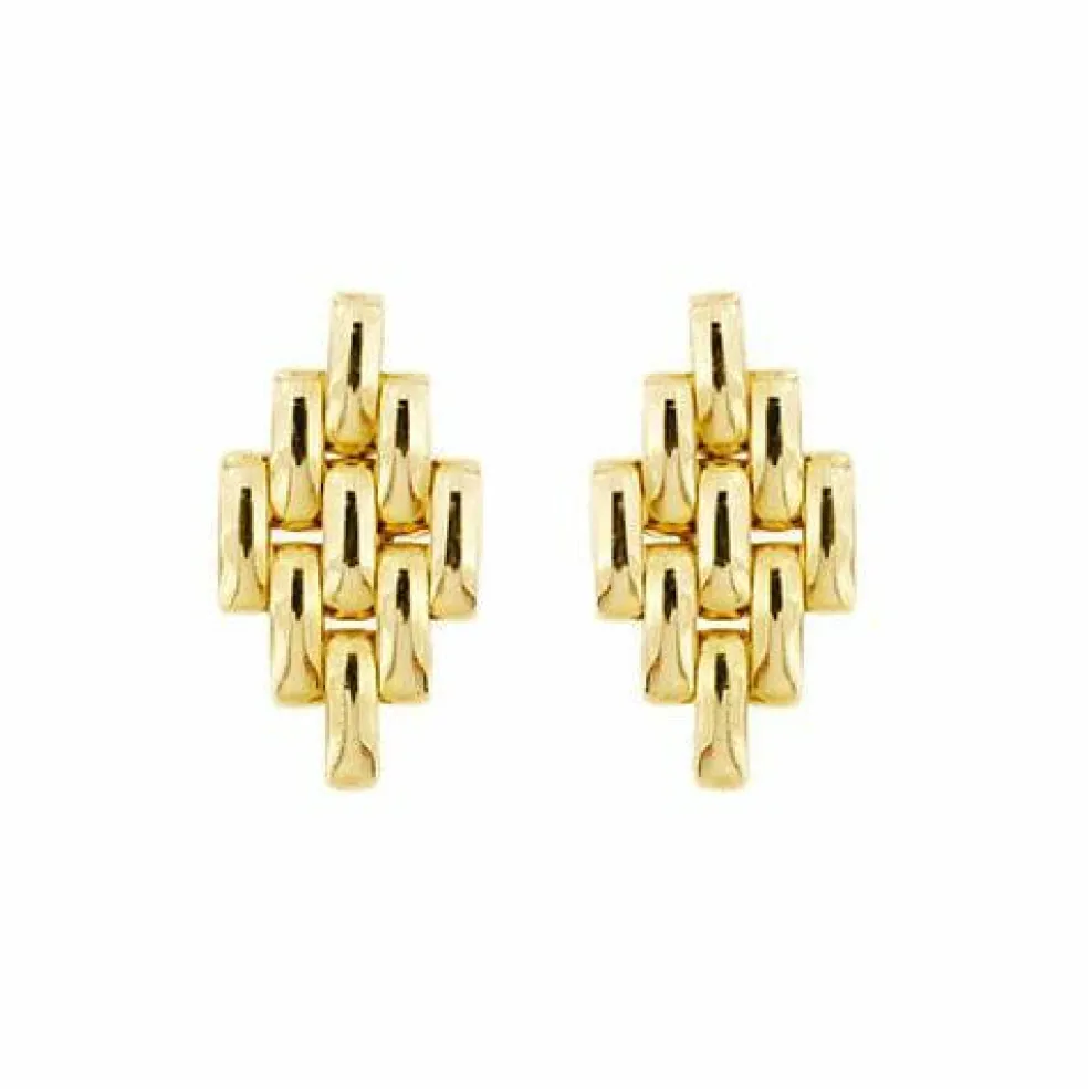 Boucles d'oreilles en maille panthère