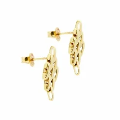 Boucles d'oreilles en maille panthère
