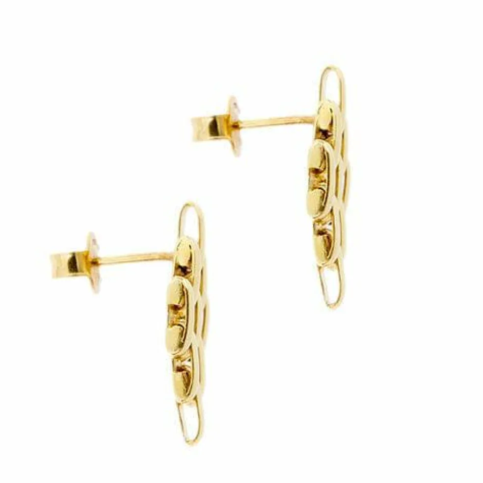 Boucles d'oreilles en maille panthère