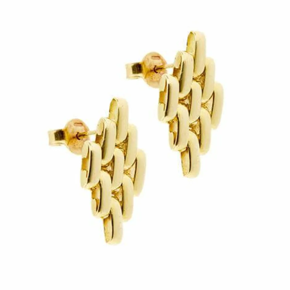 Boucles d'oreilles en maille panthère
