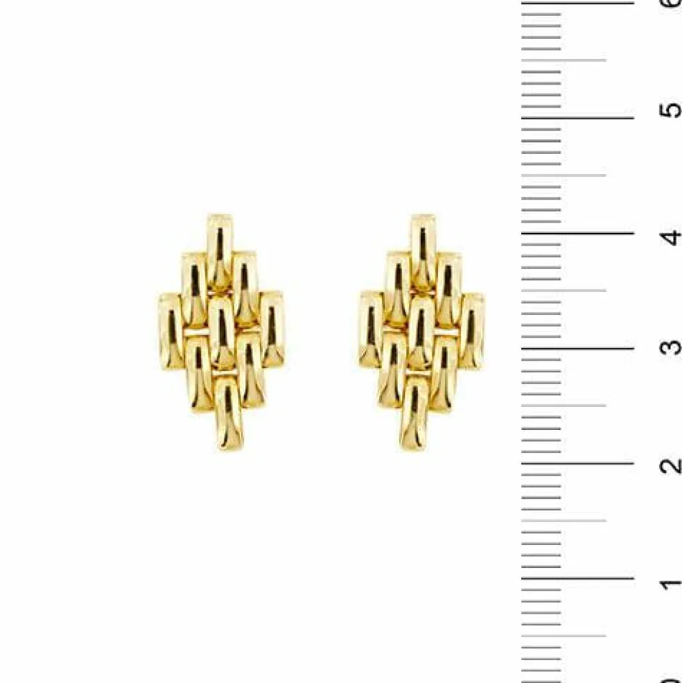 Boucles d'oreilles en maille panthère