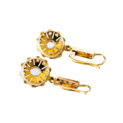 Boucles d'oreilles en or avec diamants