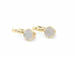 Boucles d'oreilles en or avec diamants