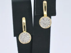 Boucles d'oreilles en or avec diamants