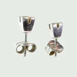 Boucles d'oreilles en or au design contemporain avec diamants