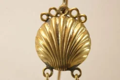 Boucles d'oreilles en or avec camées en écaille de tortue antiques