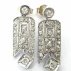 Boucles d'oreilles en or blanc et diamants