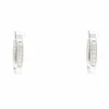 Boucles d'oreilles en or blanc avec diamants de 0,24 ct