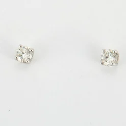 Boucles d'oreilles en Or blanc & diamants