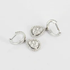 Boucles d'oreilles en Or blanc & diamants