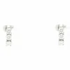 Boucles d'oreilles en or blanc avec diamants de 0,90 ct