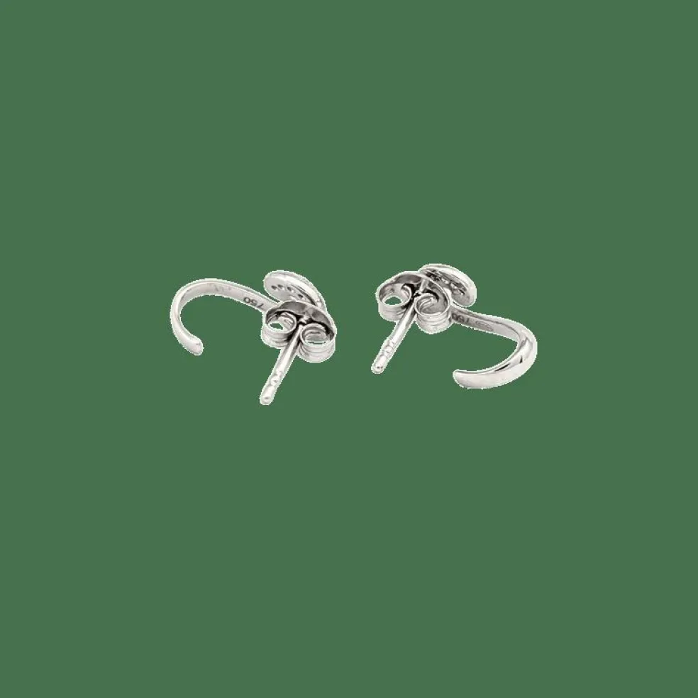 Boucles d'oreilles en or blanc et diamants