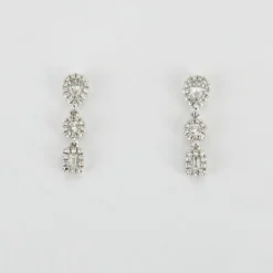 Boucles d'oreilles en Or blanc & diamants