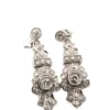 Boucles d'oreilles en or blanc avec diamants