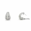 Boucles d'oreilles en or blanc et diamants
