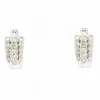 Boucles d'oreilles en or blanc et diamants 0,60 ct