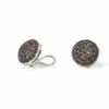 Boucles d'oreilles en or blanc avec rubis