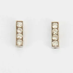 Boucles d'oreilles en Or blanc & diamants
