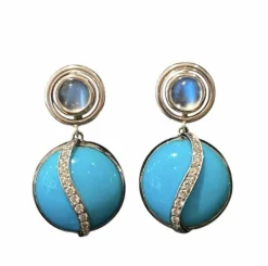 Boucles d’oreilles en or blanc