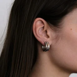 Boucles d'oreilles en Or blanc & diamants