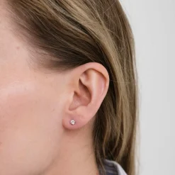 Boucles d'oreilles en Or blanc & diamants